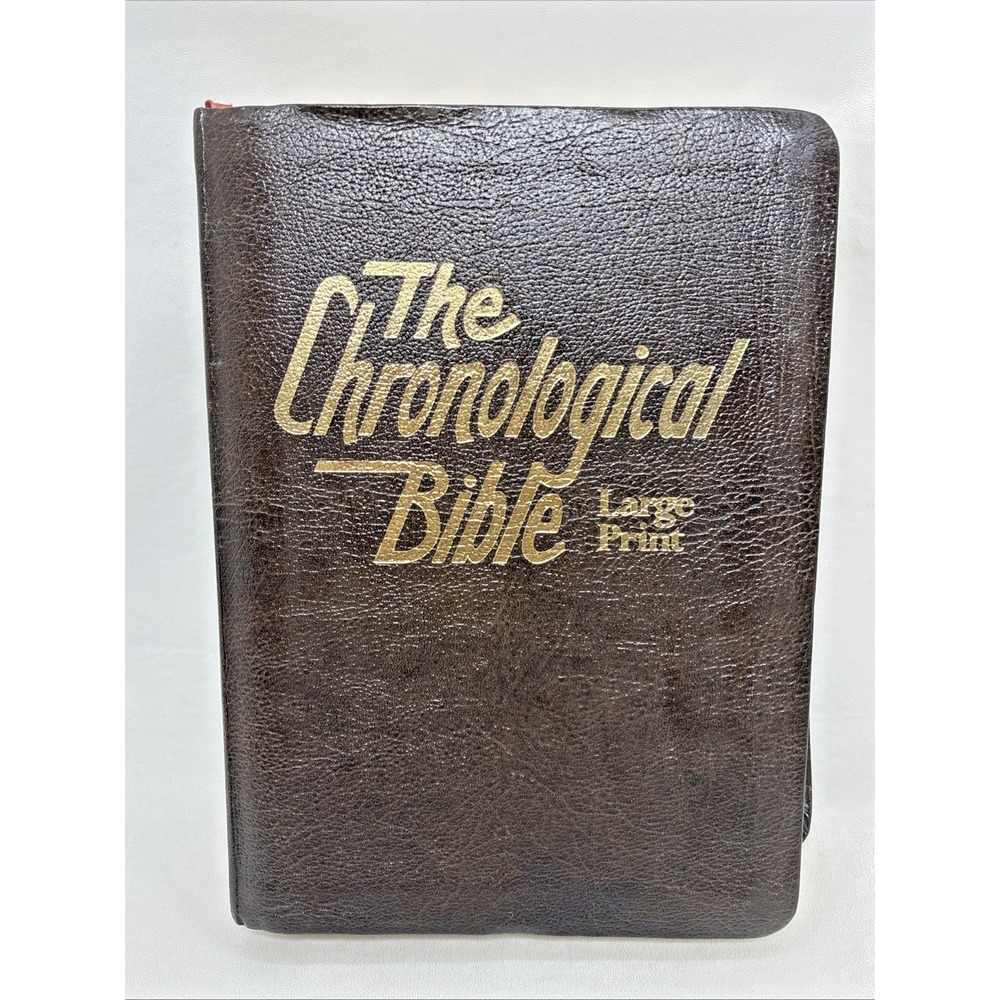 The Chronological Bible Regal Large Print 1977 Gilded Edges Vintage 70s